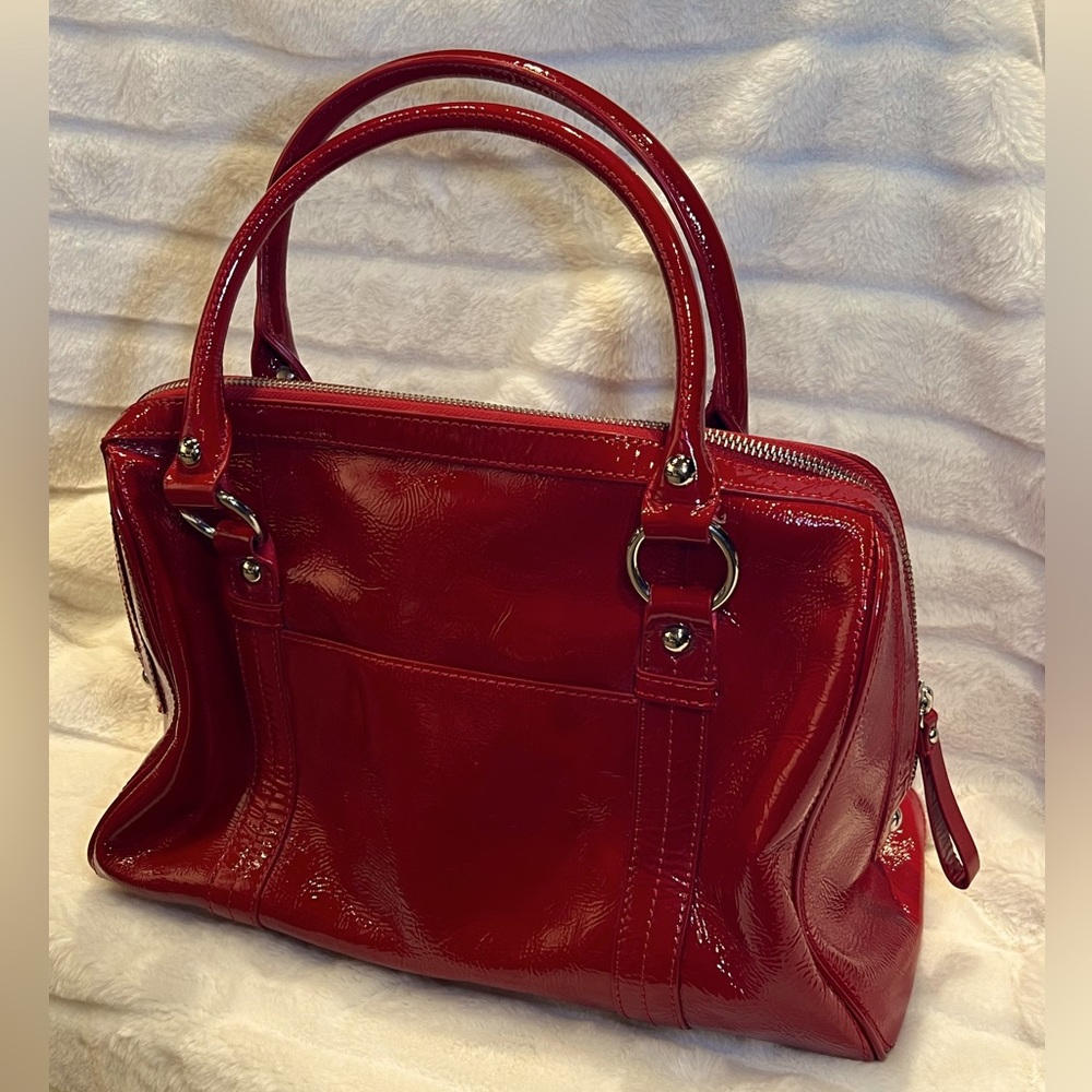 Nordstrom genuine leather handbag in red